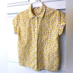🆕 NWT Style & Co floral rose print summer camp shirt vintage collar button up